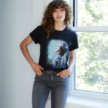 Merch Traffic Women's Tim Mcgraw Plus Size Short Sleeve Graphic T-shirt - Black