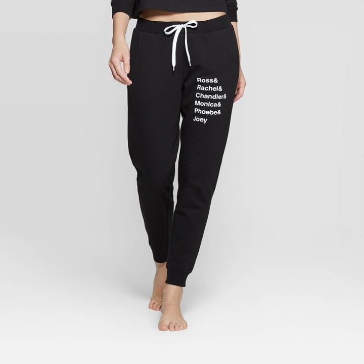 Women's Friends Jogger Pants (juniors') - Black S, Adult Unisex,
