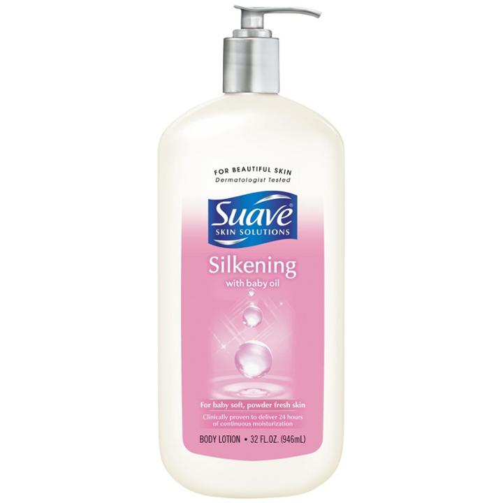 Suave Skin Solutions Body Lotion Silkening With Baby Oil