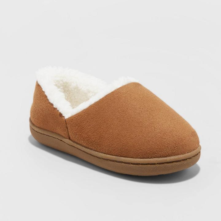 Boys' Phillip Moccasin Slippers - Cat & Jack Dark Chestnut