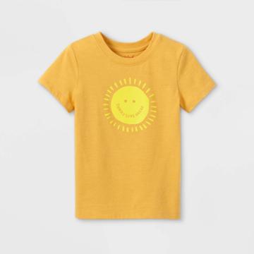 Toddler Boys' 'sunny Days' Graphic Short Sleeve T-shirt - Cat & Jack Yellow