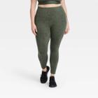 Women's Plus Size Premium High-rise Snake Print Leggings 25 - All In Motion Olive Green