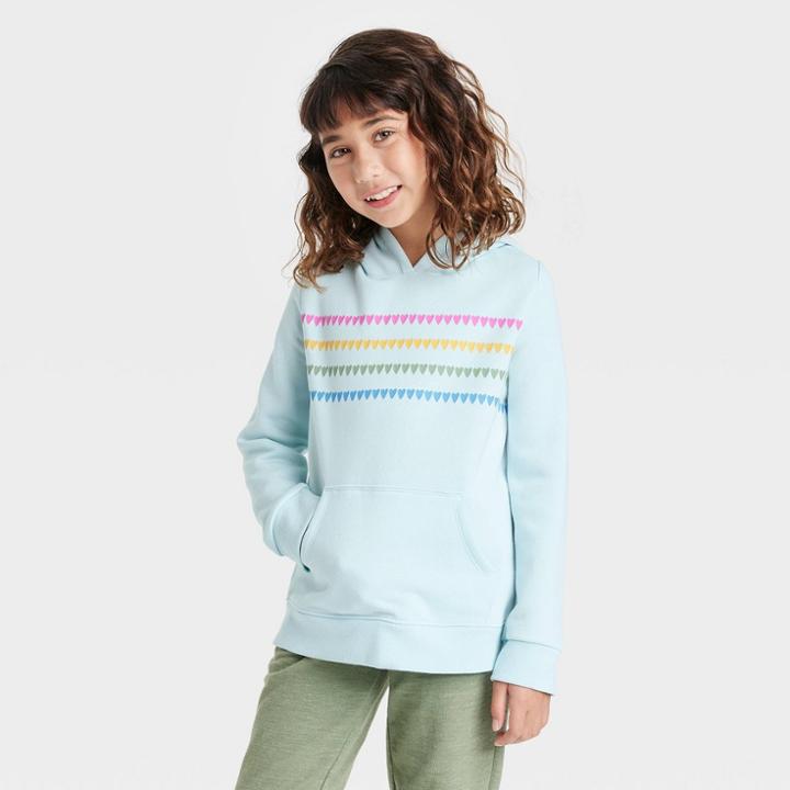 Girls' Fleece Pullover Hoodie - Cat & Jack