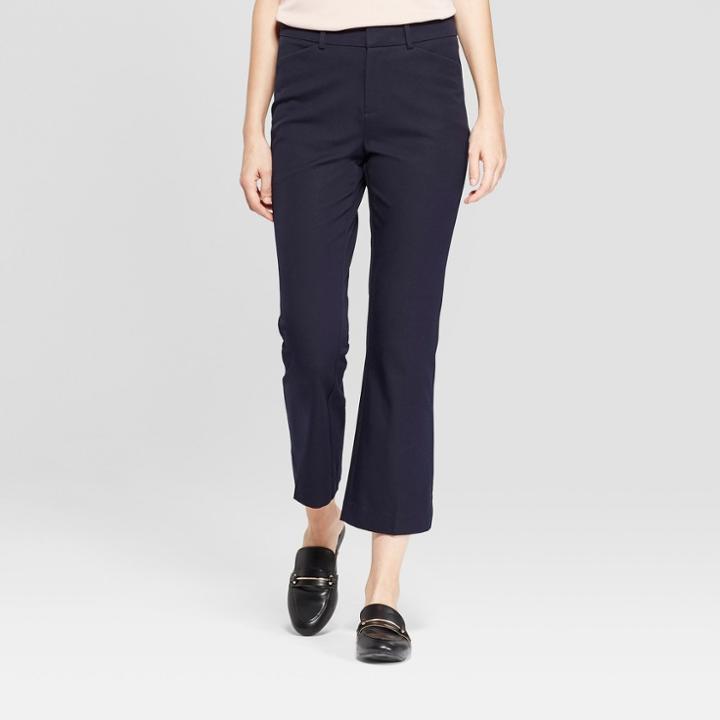 Women's Kick Flare Ankle Pants - A New Day Blue
