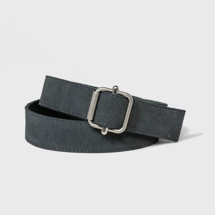 Men's Reversible Suede Webbing Belt - Goodfellow & Co Gray