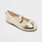 Toddler Girls' Nora Slip-on Ballet Flats - Cat & Jack Gold