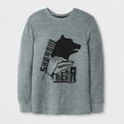 Boys' Thermal Long Sleeved T-shirt - Cat & Jack Gray Bear
