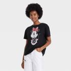 Women's Minnie Mouse Short Sleeve Graphic T-shirt - Black