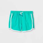 Toddler Boys' Quick Dry Woven Dolphin Pull-on Shorts - Cat & Jack Green