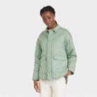 Women's Oversized Quilted Jacket - Universal Thread Green