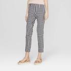 Women's Gingham High-rise Skinny Ankle Pants - A New Day Navy/white (blue/white)