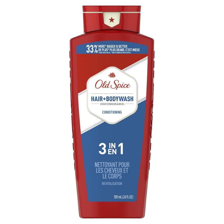 Old Spice High Endurance 3 In 1 Hair Body Wash - 21 Fl Oz, Adult Unisex