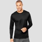 Hanes Men's Long Sleeve Cooldri Performance T-shirt -black