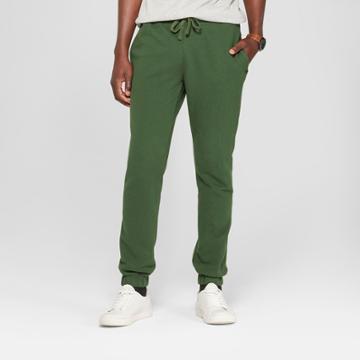 Men's Fleece Cinched Jogger Pants - Goodfellow & Co Banyan Tree Green