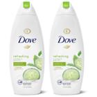Dove Beauty Go Fresh Cucumber & Green Tea Body Wash Twin Pack