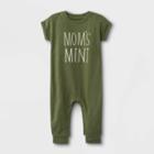 Baby Girls' 'mom's Mini' Romper - Cat & Jack Olive Green Newborn