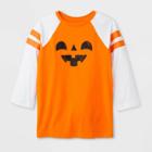 Kids' Pumpkin Raglan Sleeve Graphic T-shirt - Cat & Jack Orange