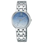 Ladies Pulsar With Swarovski Crystal Accents - Silver Tone With Blue Dial - Ph8301