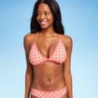 Women's Triangle Bikini Top - Kona Sol Coral Pink D/dd Cup