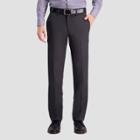 Haggar Men's Cool 18 Pro Heather Straight Fit Flat Front Casual Pants - Charcoal Heather 30x30, Men's, Grey Grey