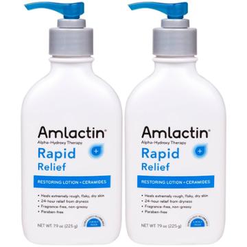 Amlactin Twin Pack Rapid Relief Lotion