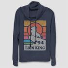 Disney Women's Simba Vintage Pride Cowl Neck Sweatshirt (juniors') - Navy