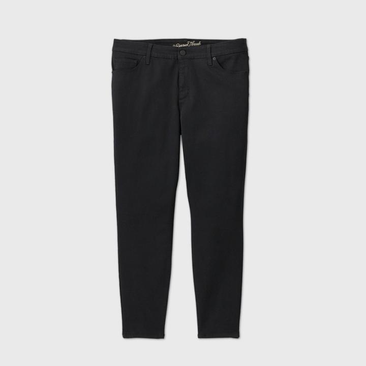 Women's Plus Size Mid-rise Skinny Jeans - Universal Thread Black
