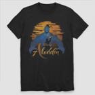Men's Disney Aladdin Genie Silhouette Short Sleeve Graphic T-shirt - Black