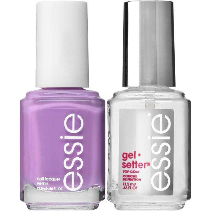 Essie Gel Setter Nail Polish Kit - Soft Purple + Top Coat - 2pc/0.92 Fl Oz