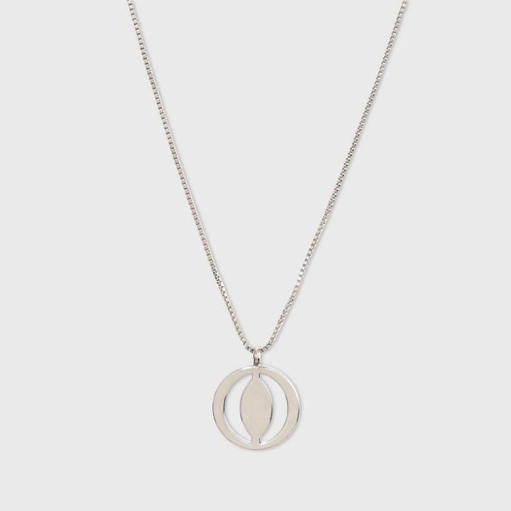 Silver Plated Initial O Pendant Necklace - A New Day Silver,