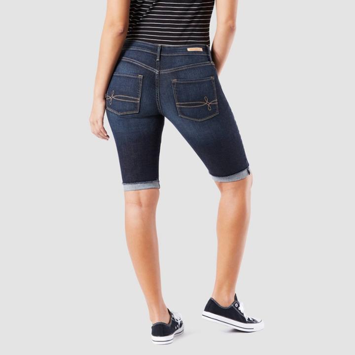 Denizen From Levi's Women's Modern Skinny Shorts - Dark Wash