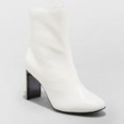 Women's Chelsea Heeled Fashion Boots - A New Day White