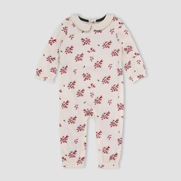 Burt's Bees Baby Baby Girls' Delicate Sprigs Jumpsuit - Off-white
