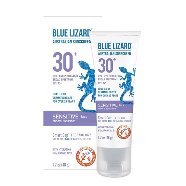 Blue Lizard Sensitive Face Mineral Sunscreen - Spf