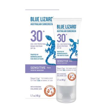 Blue Lizard Sensitive Face Mineral Sunscreen - Spf