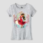 Elena Of Avalor Girls' Disney Elena Short Sleeve T-shirt - Grey L, Size:
