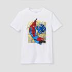 Boys' Marvel Spider-man Swinging Short Sleeve Graphic T-shirt - White