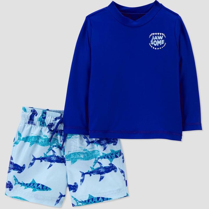 Carter's Just One You Baby Boys' Shark Print Rash Guard