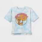 Girls' Marvel Guardians Of The Galaxy Groot 'outdoorsy' Graphic T-shirt - Light Blue/cream