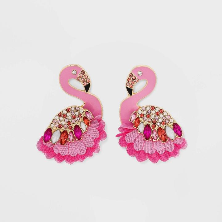 Sugarfix By Baublebar 'pink Outside The Box' Statement Earrings - Pink