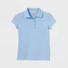 Petitegirls' Short Sleeve Stain Release Uniform Polo Shirt - Cat & Jack
