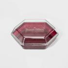 Hexagon Box Jewelry Storage - A New Day Burgundy Glitter, Adult Unisex, Size: Small, Red Glitter