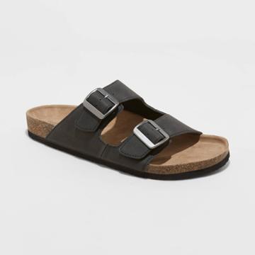 Men's Ashwin Footbed Sandals - Goodfellow & Co Black
