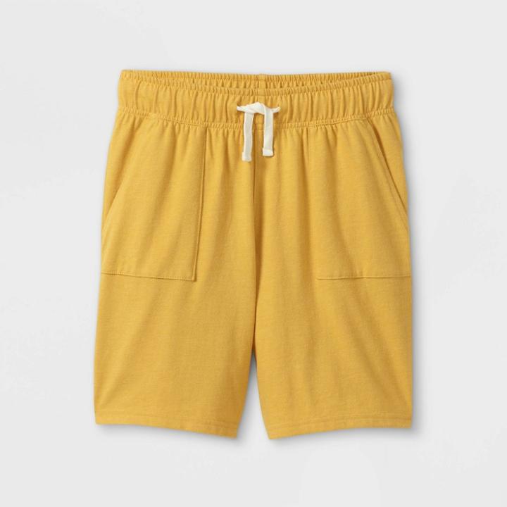 Boys' Knit Pull-on Shorts - Cat & Jack Mustard Yellow