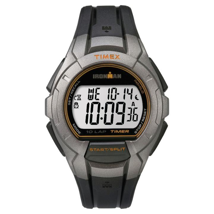 Men's Timex Ironman Essential 10 Lap Digital Watch - Black/silver Tw5k937009j