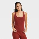 Women's U-neck Sweater Tank - Universal Thread Burgundy