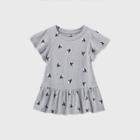 Toddler Girls' Short Sleeve Heart T-shirt - Cat & Jack Gray