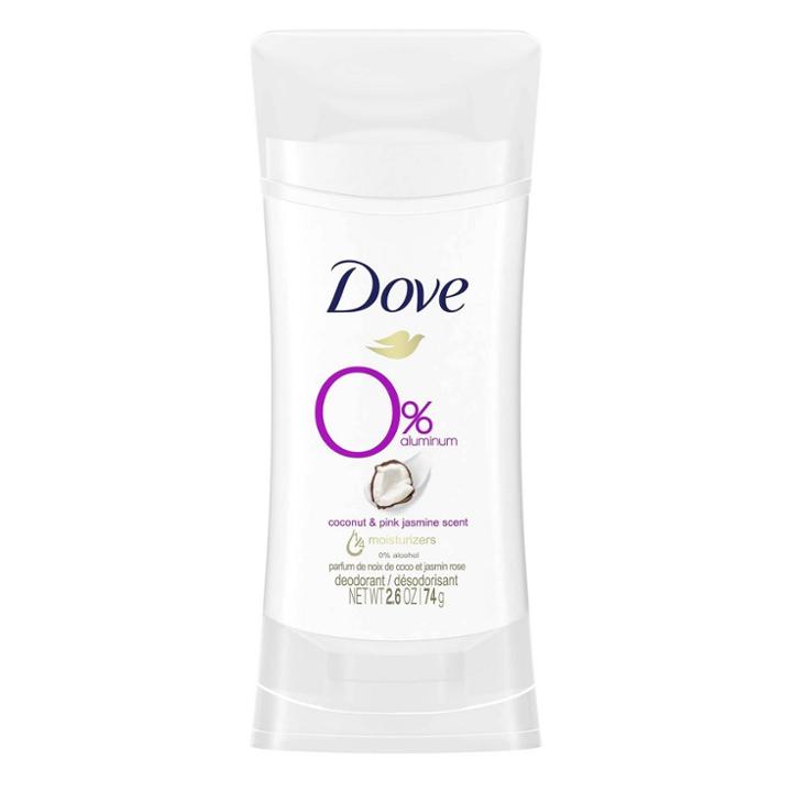 Dove Beauty 0% Aluminum Coconut & Pink Jasmine Deodorant