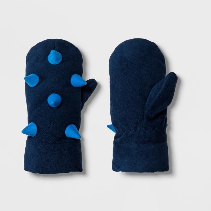 Boys' Spiked Mittens - Cat & Jack Blue