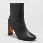 Women's Chelsea Heeled Fashion Boots - A New Day Black